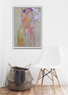 Judith Brenner, Alberto Standing 2, Contemporary Figurative Life Painting, Nude