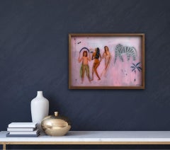 Dance Of Love BY ADAM BARTLETT, Bright Art, Naive Art, Affordable Painting