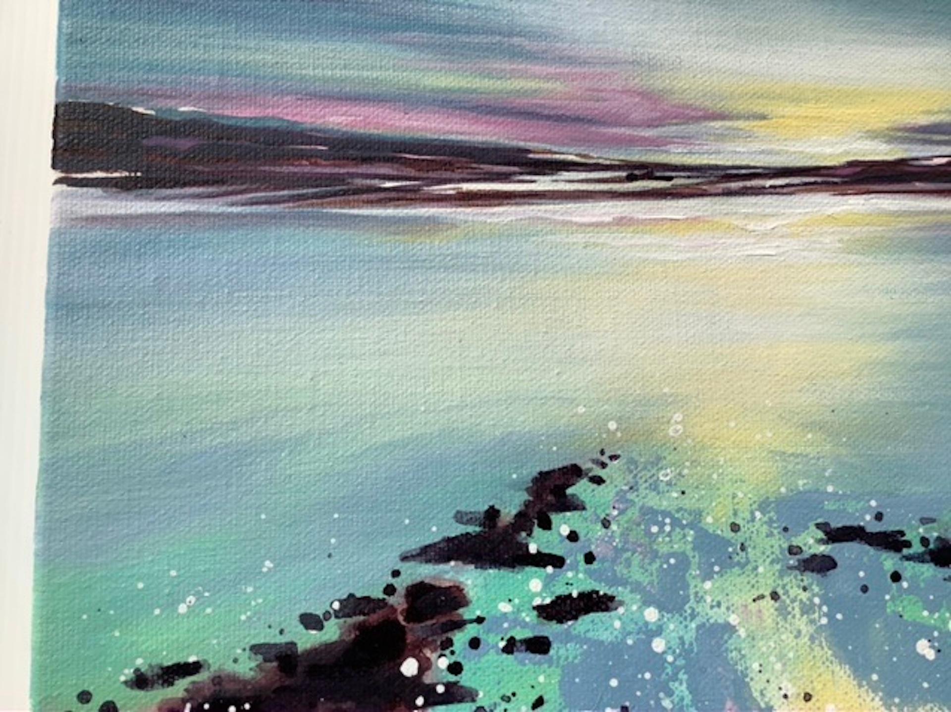 Adele Riley, The Silence of Peace, Original Landscape Painting, Bright Seascape 2