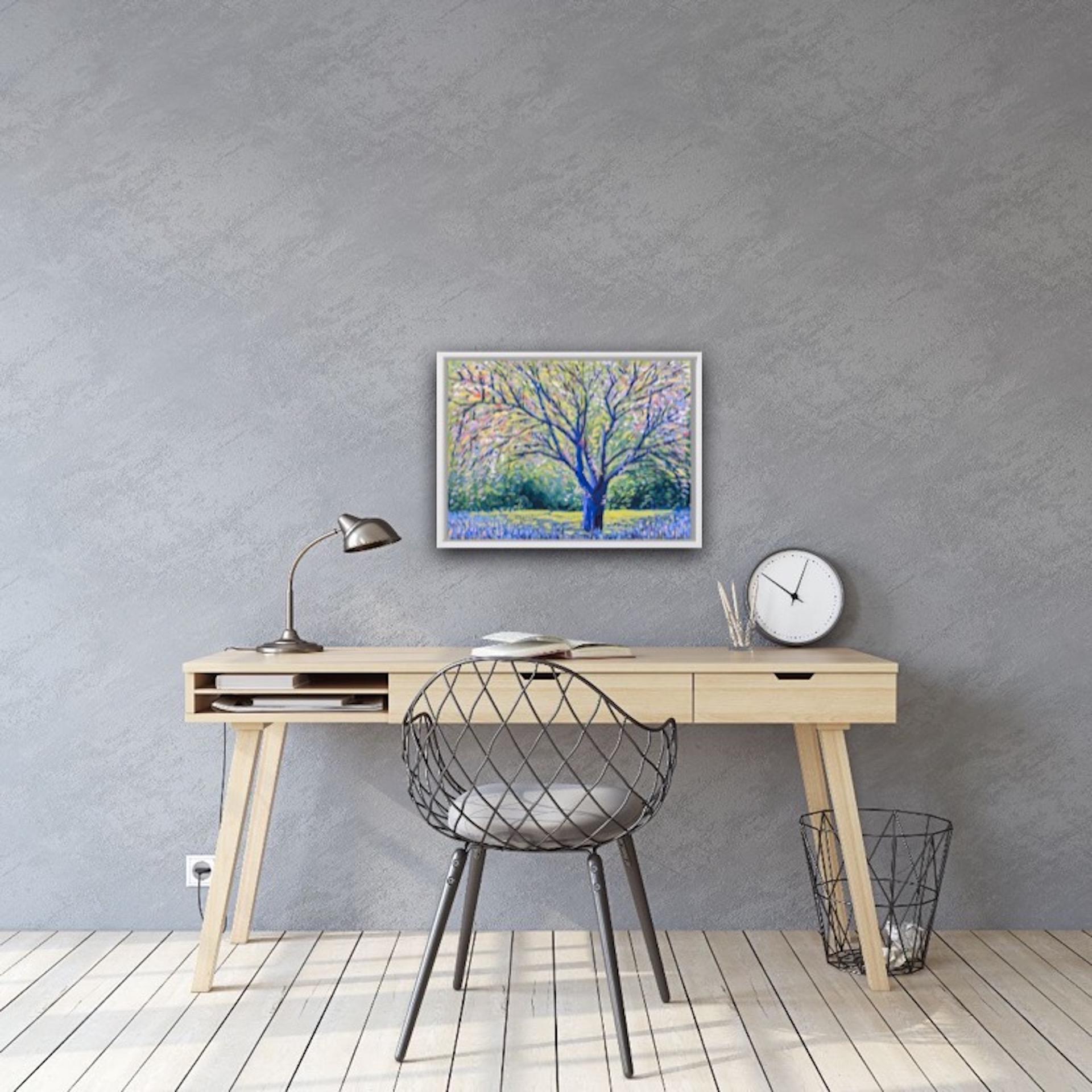 Lee Tiller, Birdsong in Springtime, Original Contemporary Impressionist Painting For Sale 3