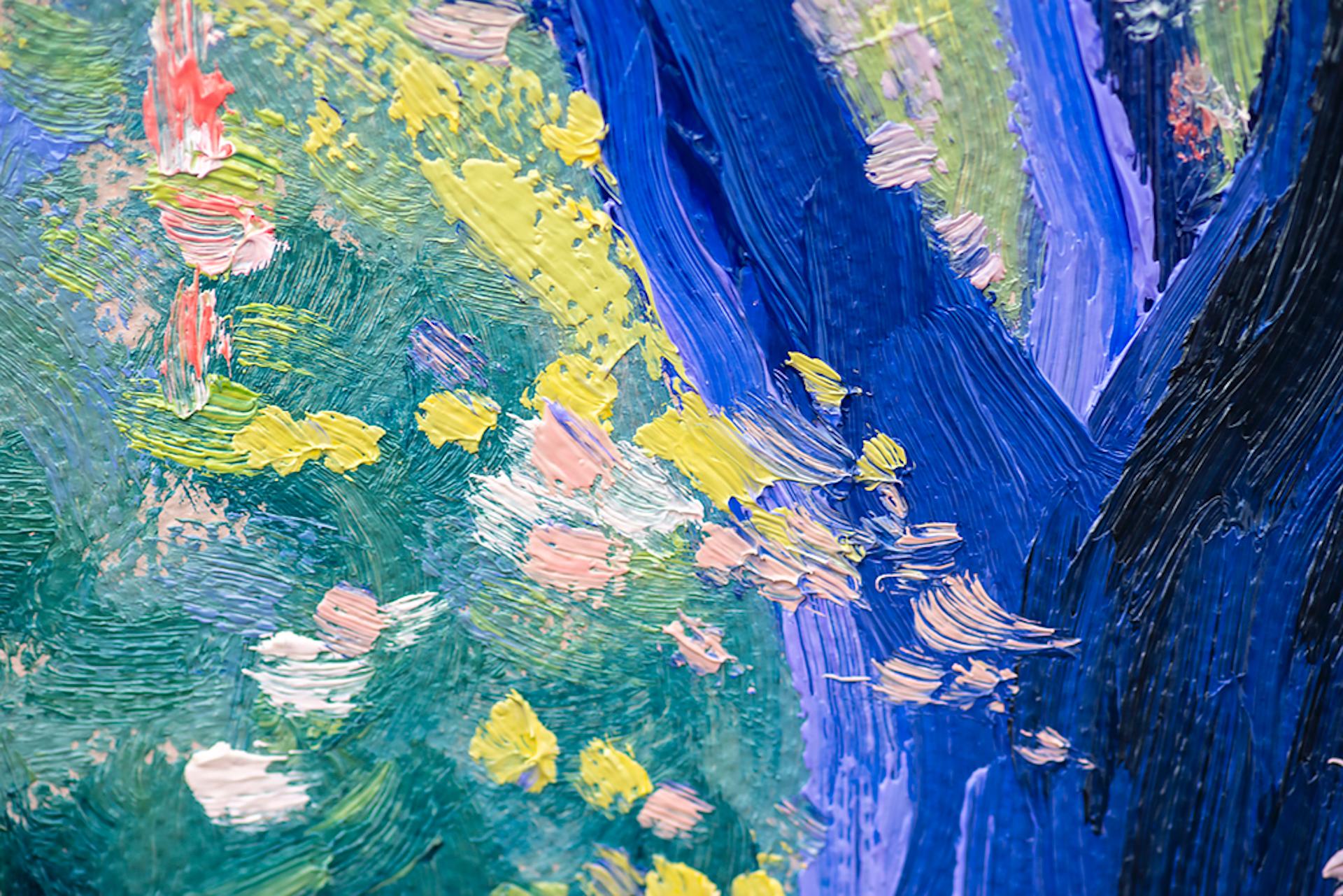 Lee Tiller, Birdsong in Springtime, Original Contemporary Impressionist Painting For Sale 2