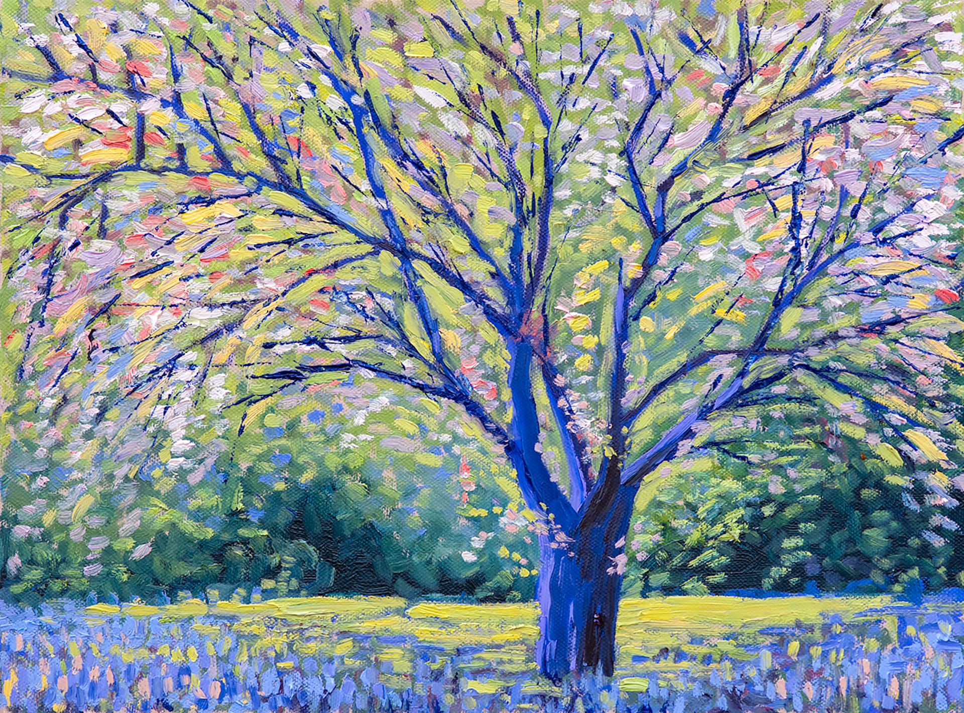 Lee Tiller, Birdsong in Springtime, Original Contemporary Impressionist Painting