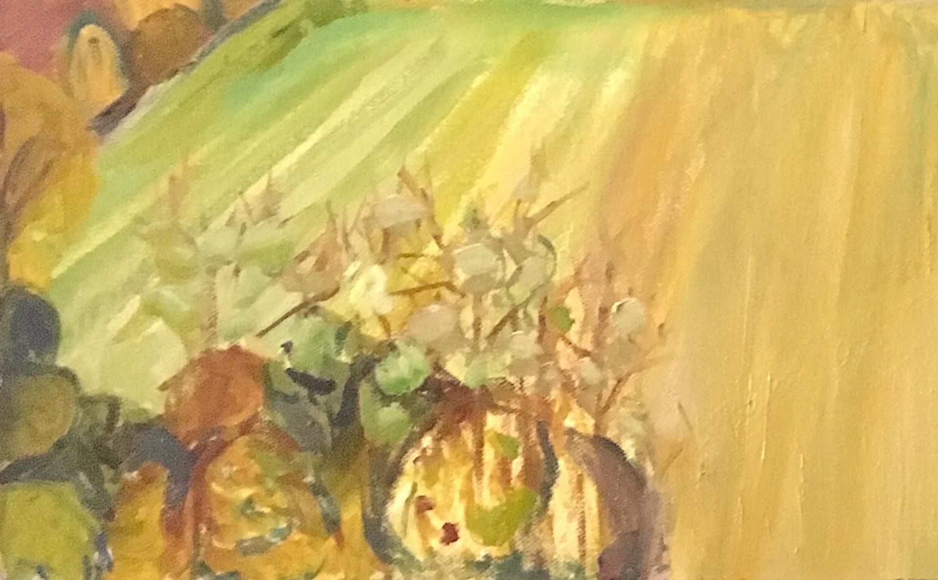 Eleanor Woolley, Campos de Frutas, Pintura Impresionista Abstracta Original, Rural en venta 2
