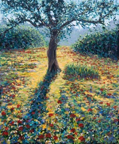 Lee Tiller, „Meet Me on the Other Side“, Original impressionistisches Landschaftsgemälde