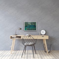 Jennifer Jokhoo, Bosque esmeralda, Impresión contemporánea de paisaje, Arte asequible