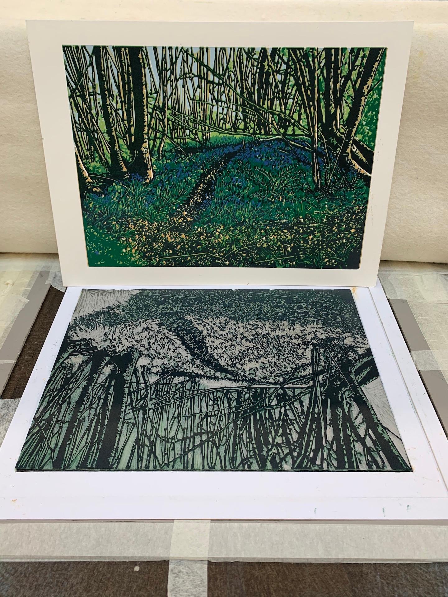 Jennifer Jokhoo
Emerald forest
Limited Edition Handmade reduction linocut print
Edition of 13
Sheet Size: H 26cm x W 34cm x D 0.1cm
Sold Unframed
Please note that in situ images are purely an indication of how a piece may look.

Emerald forest is an