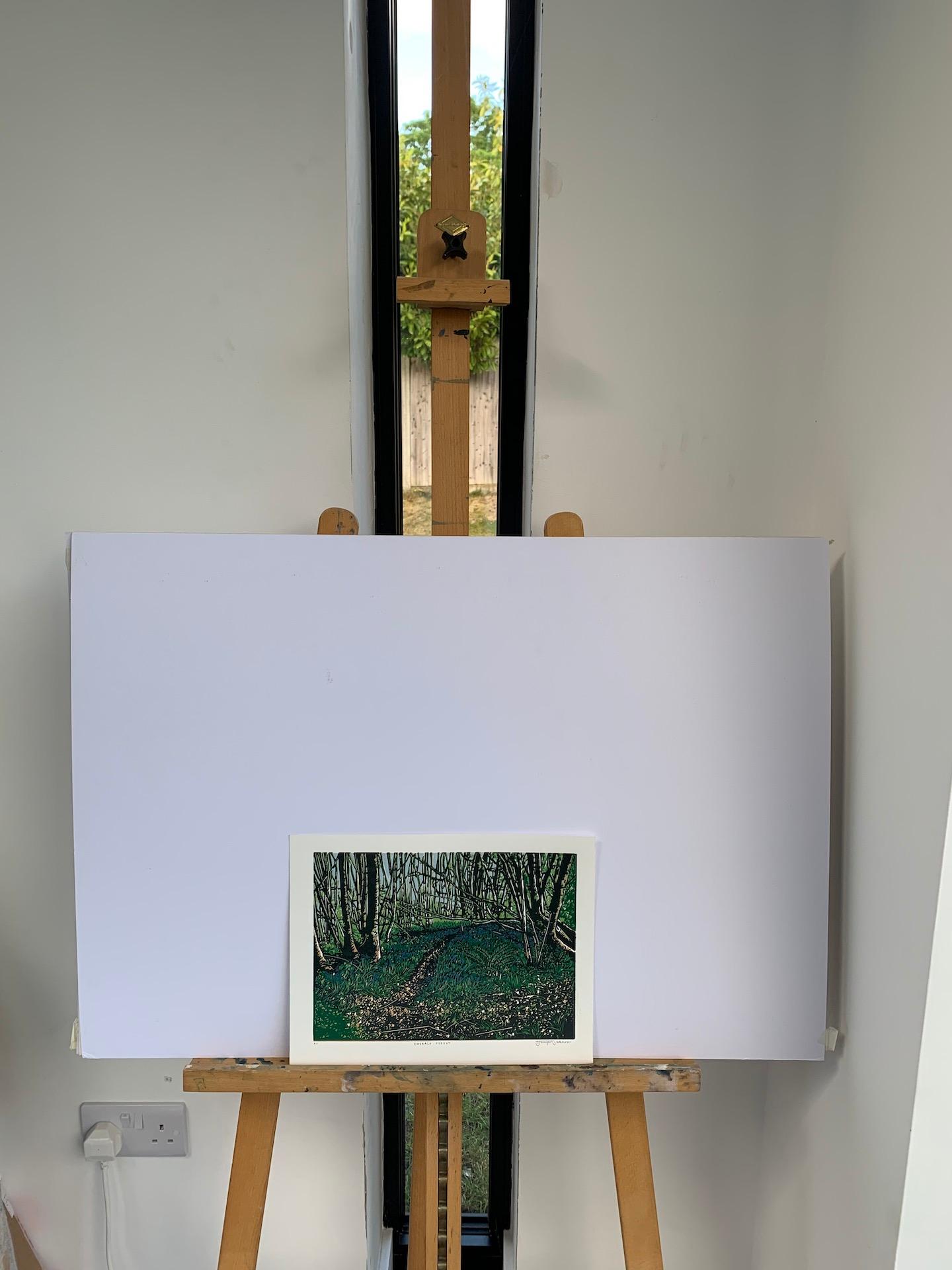 Jennifer Jokhoo, Emerald Forest, Contemporary Landscape Print, Affordable Art For Sale 1