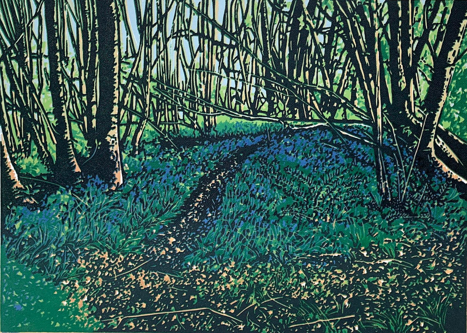 Jennifer Jokhoo, Emerald Forest, Contemporary Landscape Print, Affordable Art