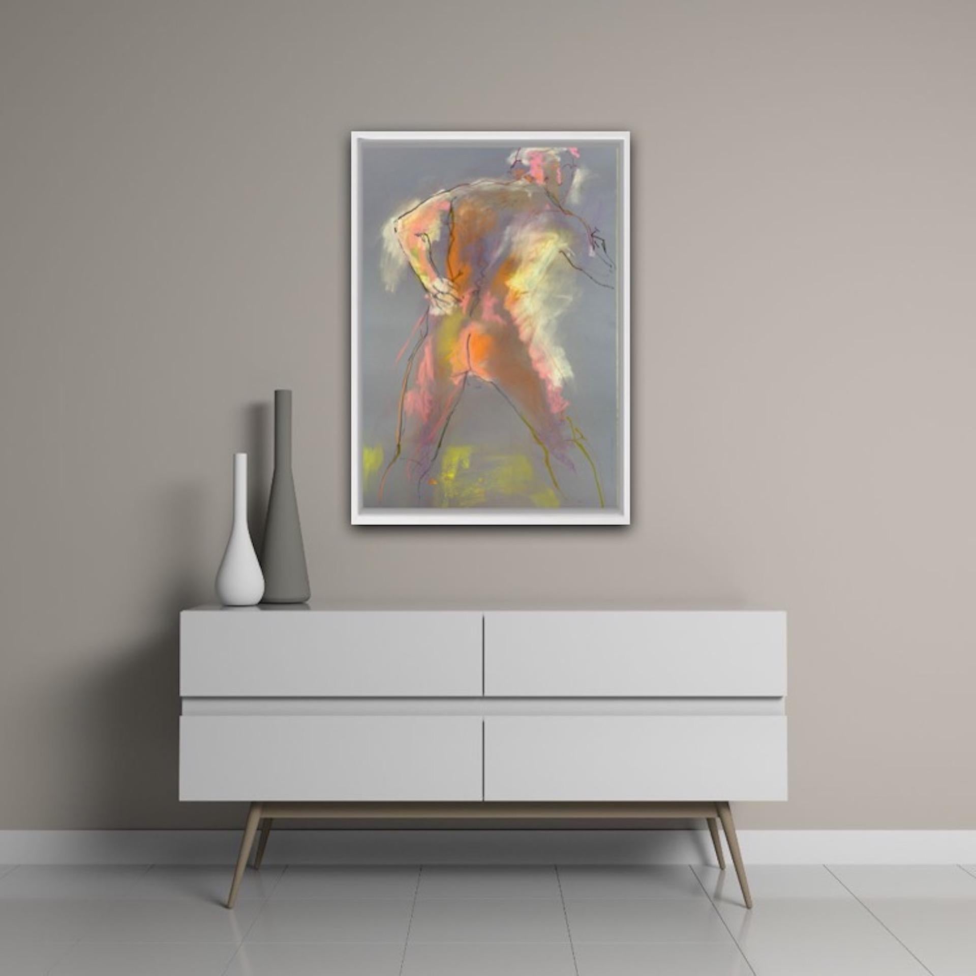 Judith Brenner, Alberto Standing 4, Original Nude Painting, Life Drawing Art For Sale 5
