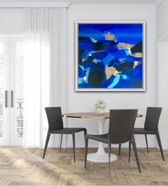 Tiffany Lynch, Gold Cloud, Original Bright Painting, Statement Art, Bold Art