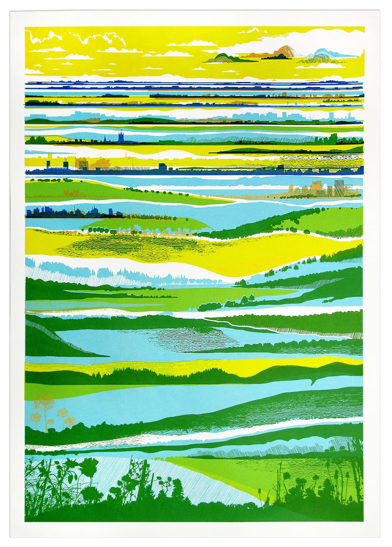 Chris Keegan
Town and Country
Limited Edition Silkscreen Print
Edition of 40
Sheet Size: H 56cm x W 40cm x D 0.1cm
Sold Unframed
Please note that in situ images are purely an indication of how a piece may look.

Town and Country is a limited edition