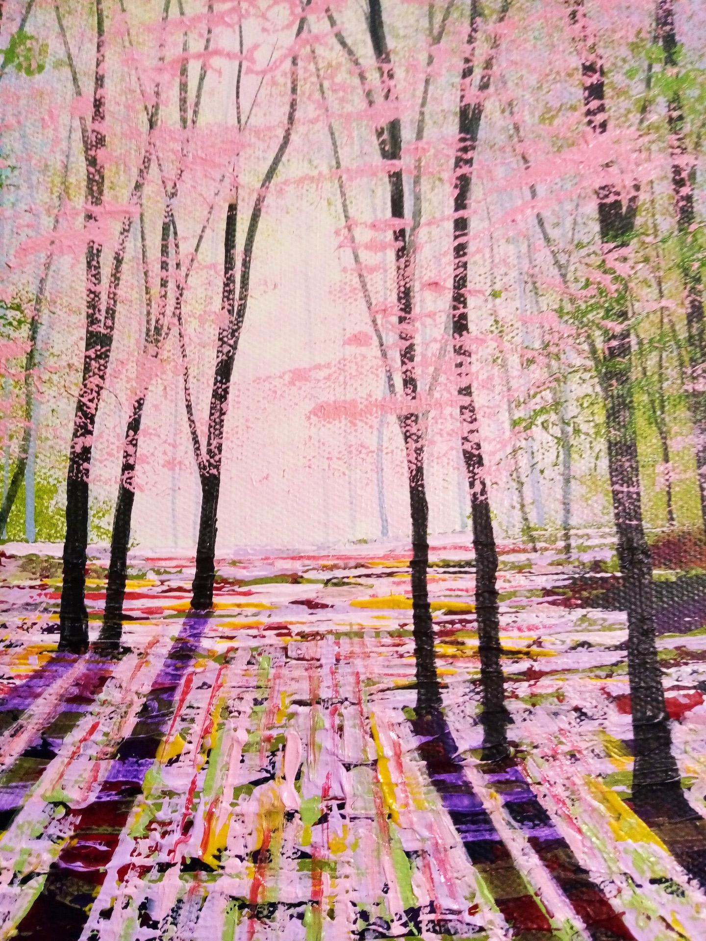 Amanda Horvath, The Light of Spring, peinture de paysage contemporaine originale en vente 7