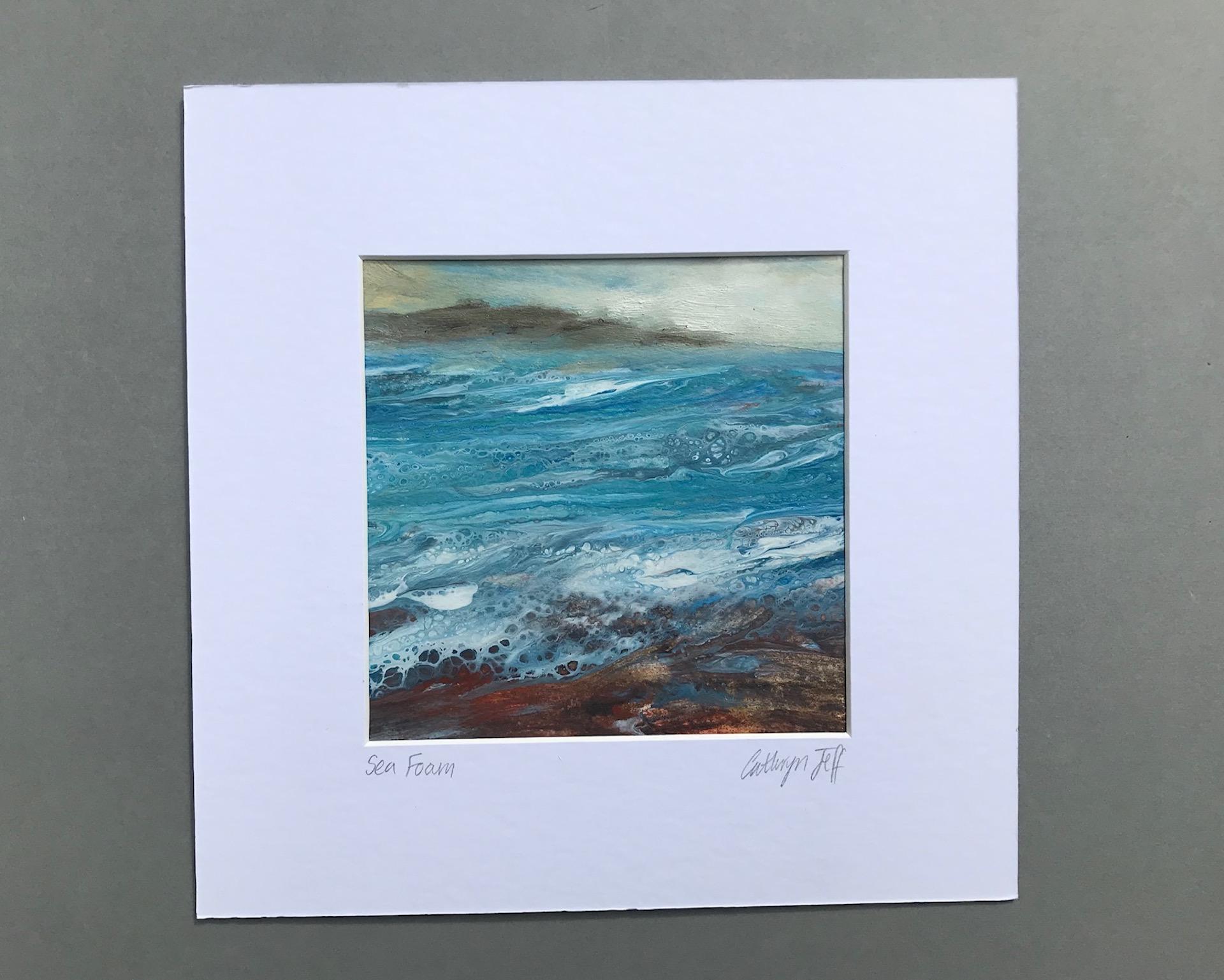 Cathryn Jeff, Sea Foam, Original Affordable Contemporary Art, Seascape Painting (peinture de paysage marin) en vente 7