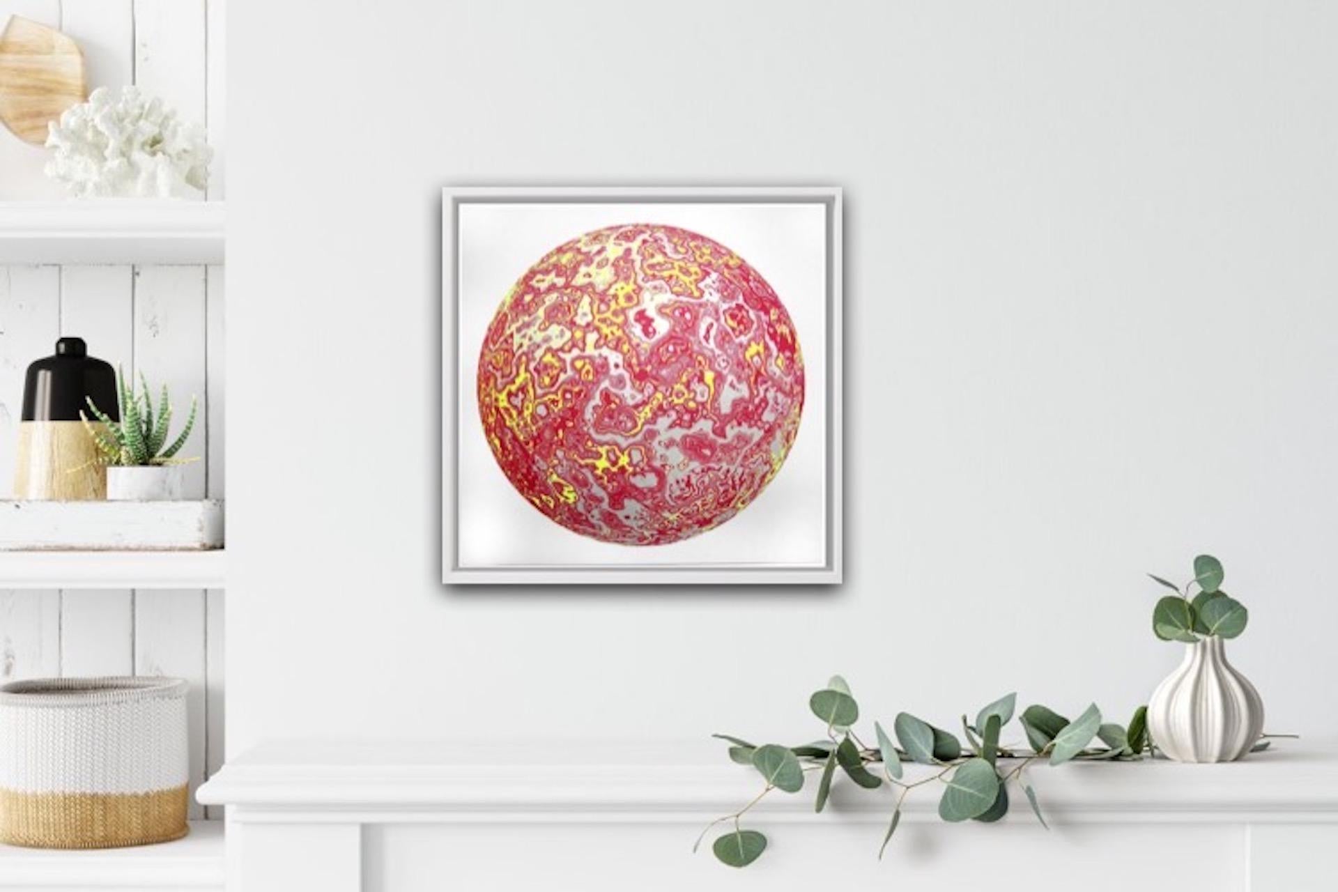 Chris Keegan, Sphere, Space Art, Geomtric Art, Bright Affordable Art - Print by Chris Keegan 