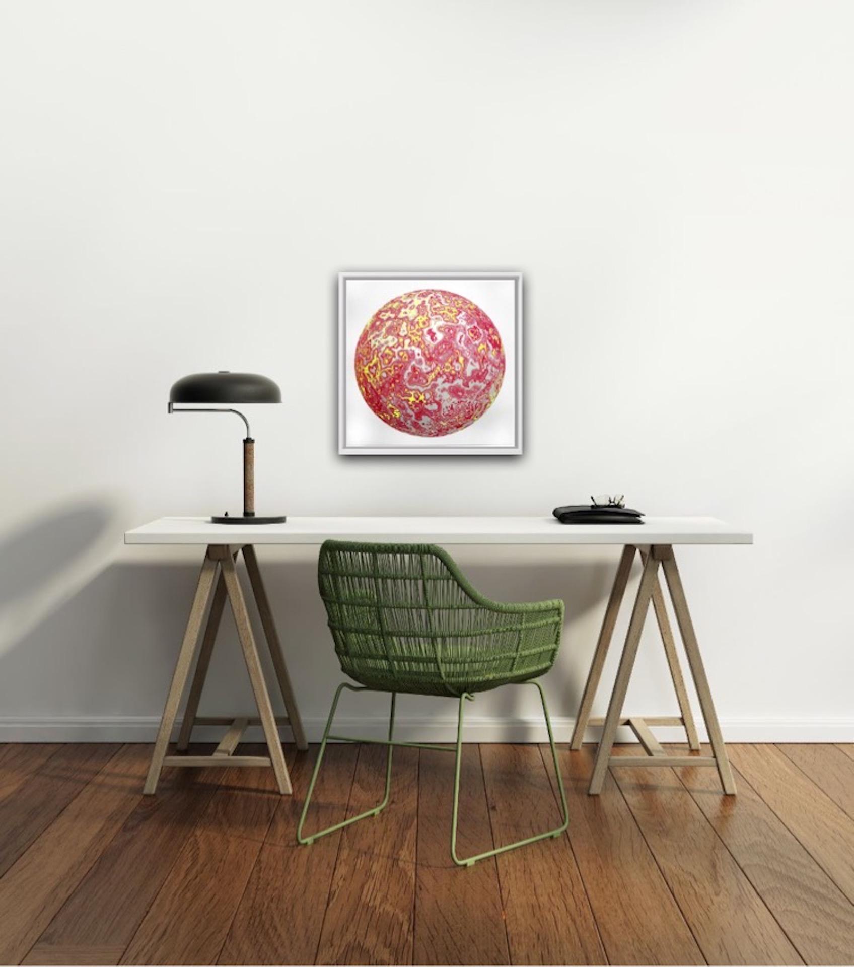 Chris Keegan, Sphere, Space Art, Geomtric Art, Bright Affordable Art For Sale 1