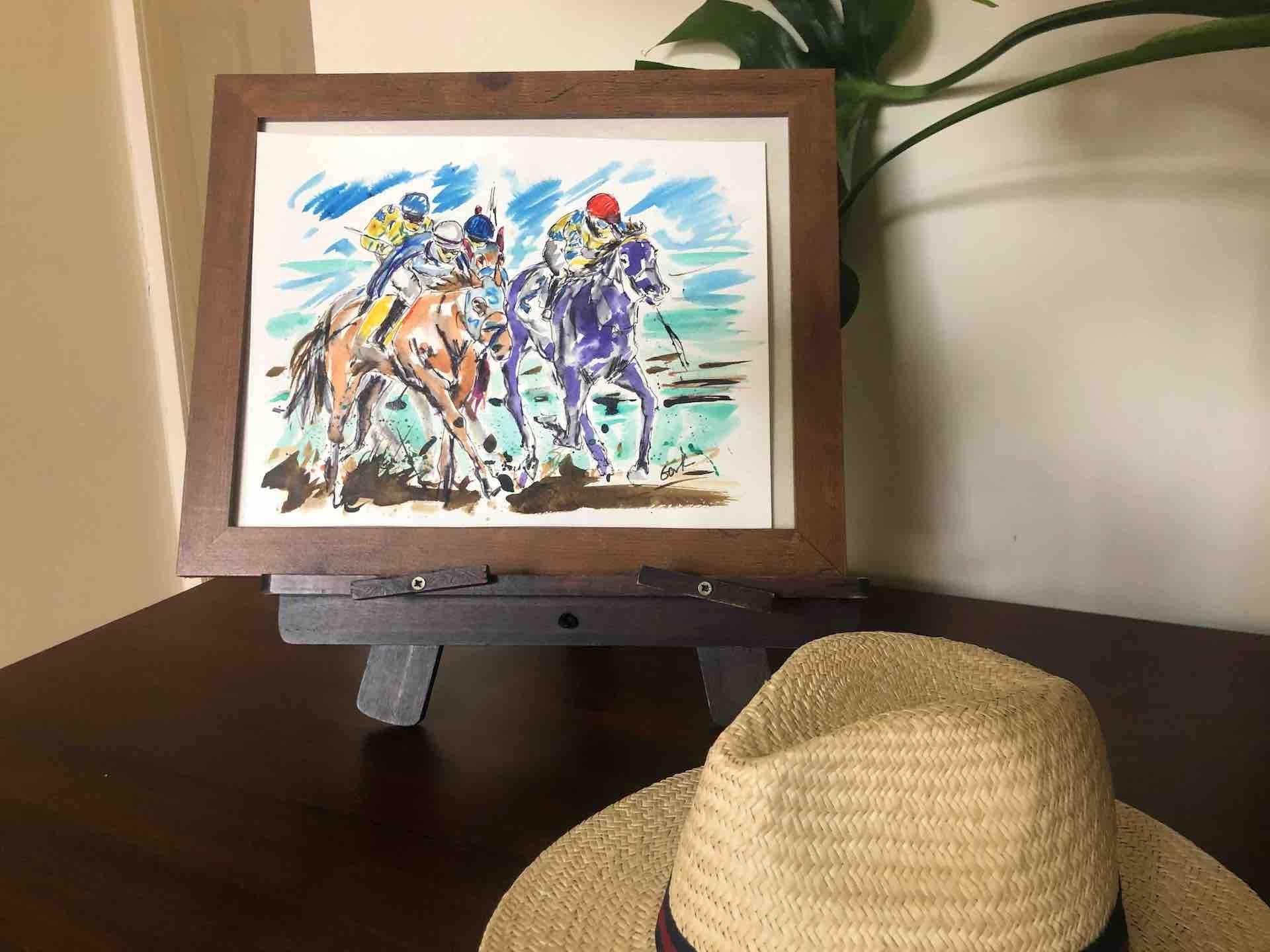 original horse racing paintings for sale