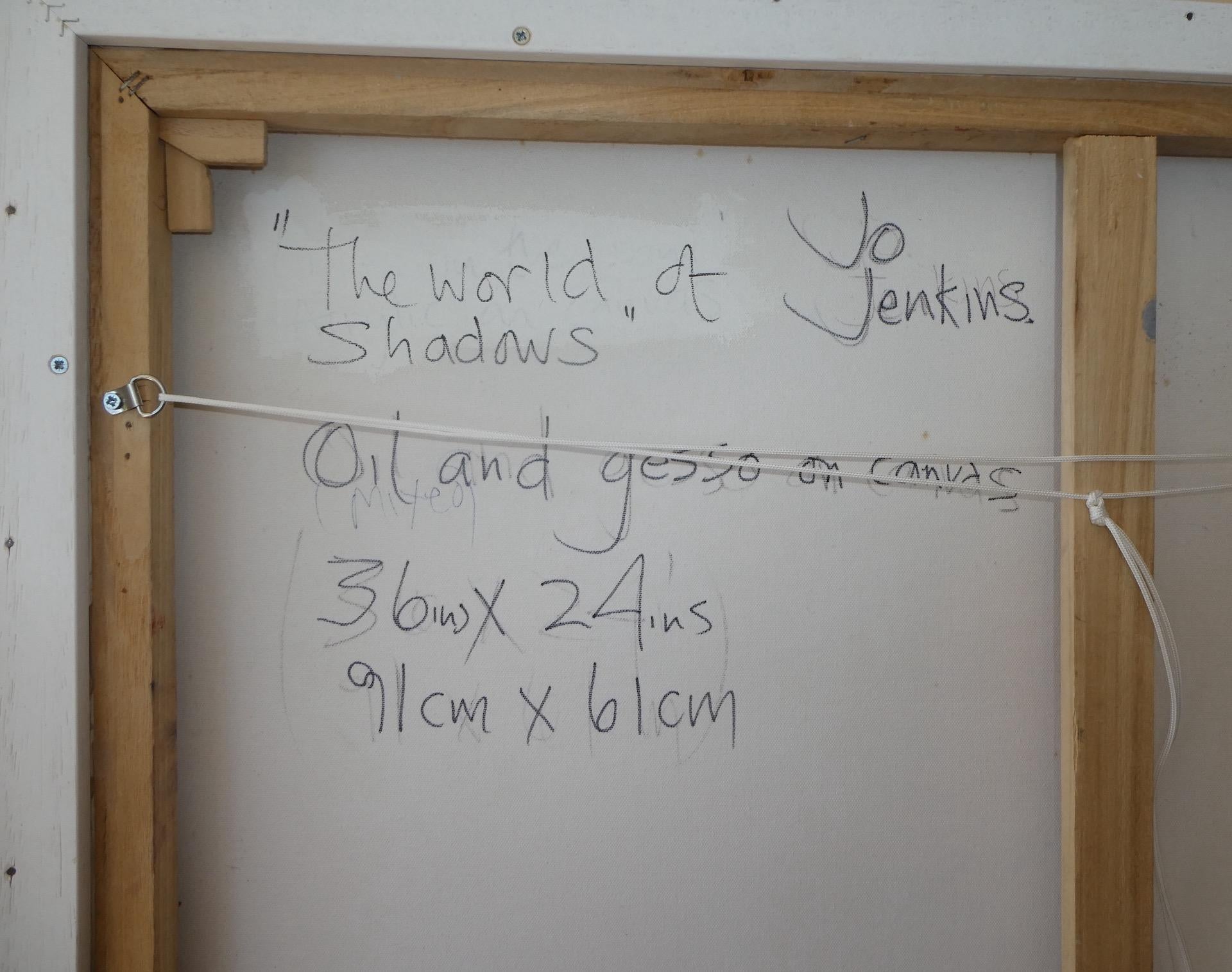 Jo Jenkins, El mundo de las sombras, Pintura original semiabstracta de paisaje en venta 3