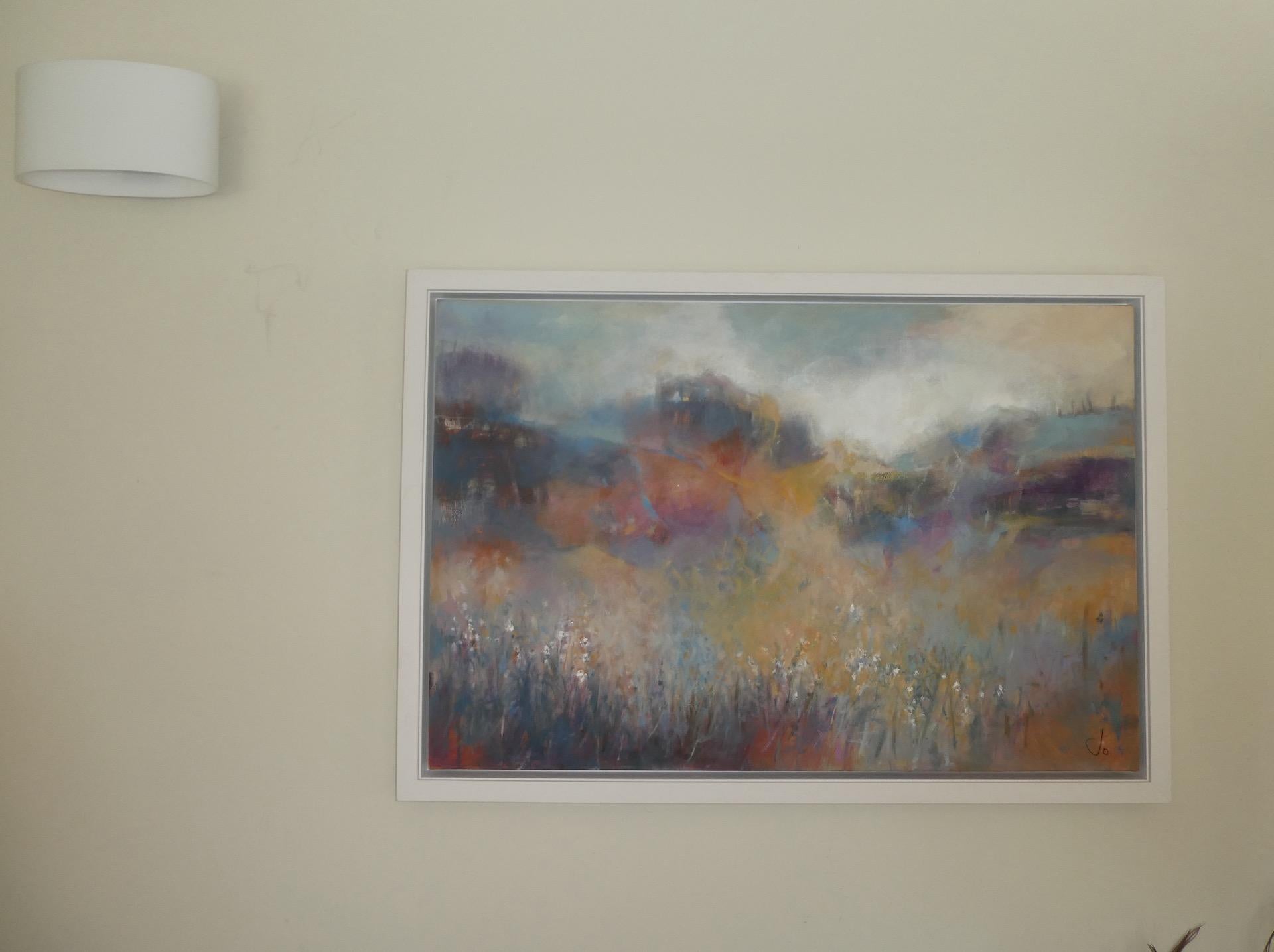 Jo Jenkins, The World of Shadows, Original Semi-Abstract Landscape Painting For Sale 3