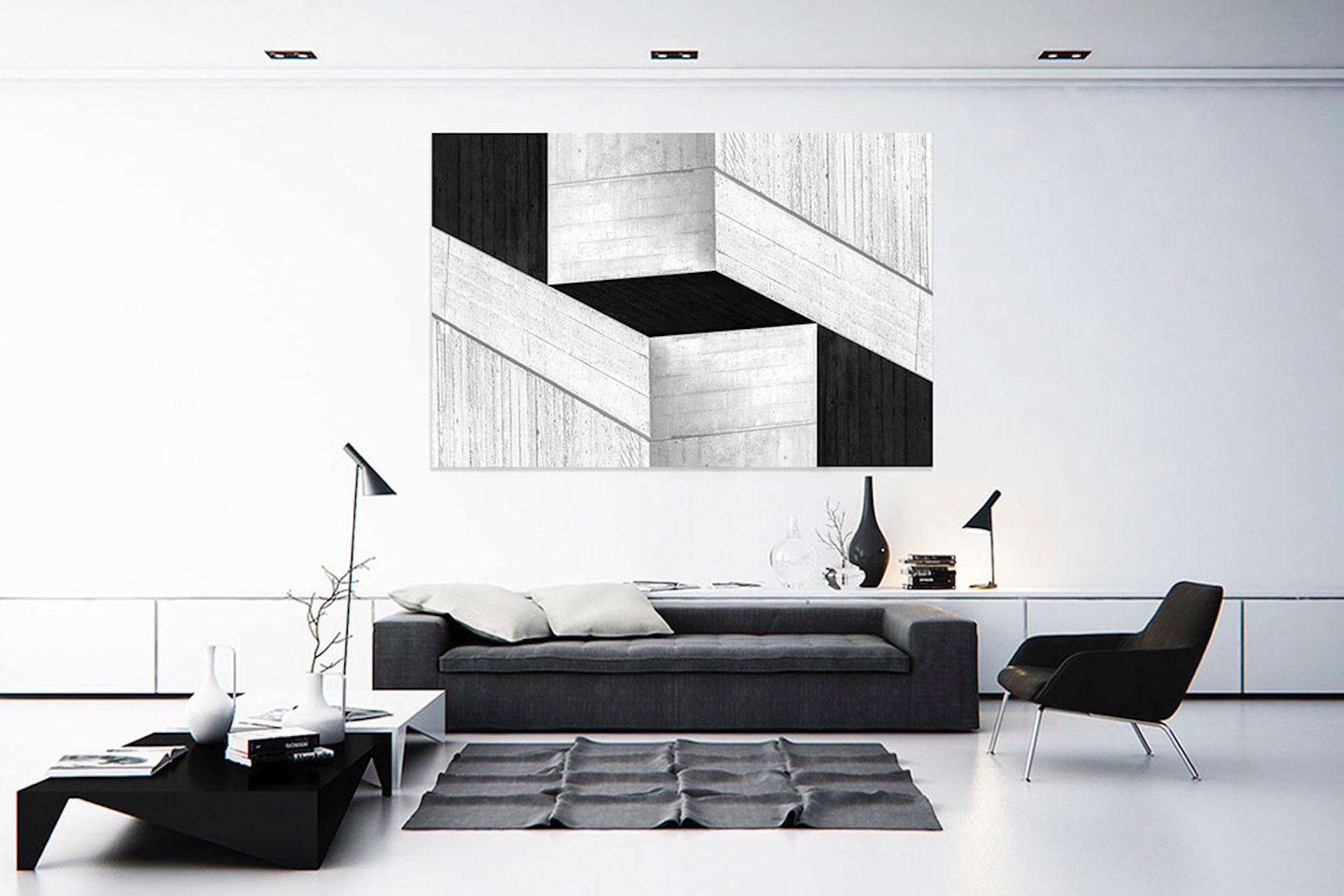 Cristian Stefanescu Monochromatic #3 Black + White Contemporary Minimalist Print 1
