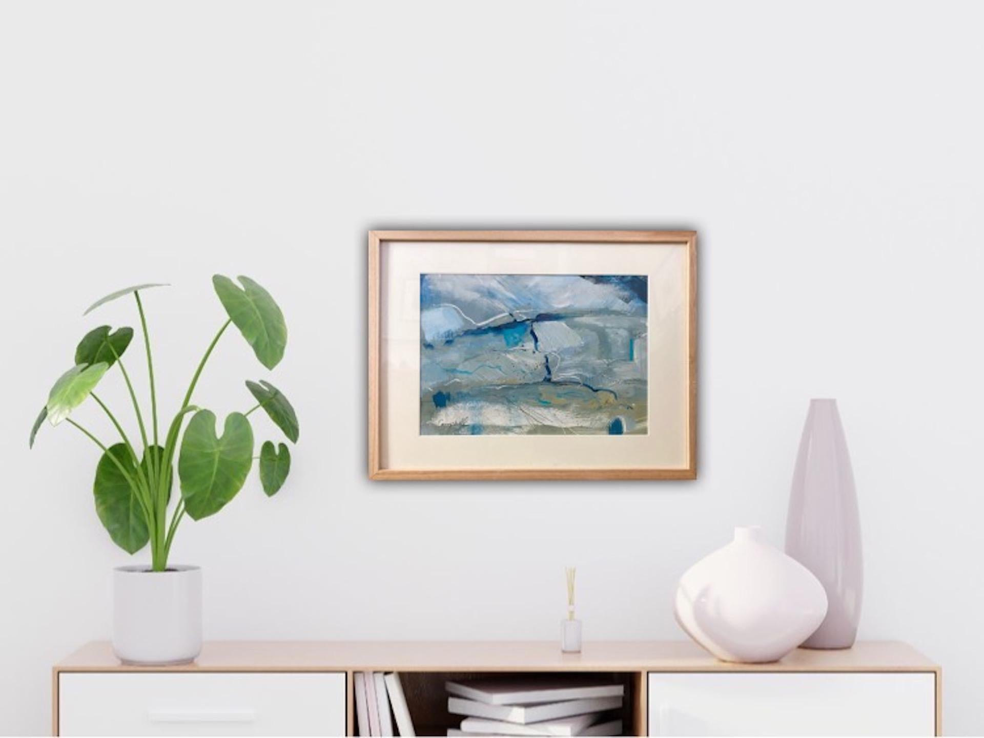 Eleanor Campbell, Dopo la pioggia, Paesaggio astratto originale contemporaneo in vendita 5