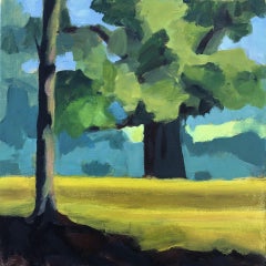 Margaret Crutchley, Late Summer in the Park, Original Abstract Painting