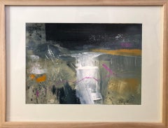 Eleanor Campbell, As Night Falls, Original Abstract Landscape Painting