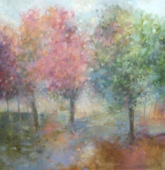 Jo Jenkins, Tatton Park II, Original Abstract Landscape Painting, Affordable Art