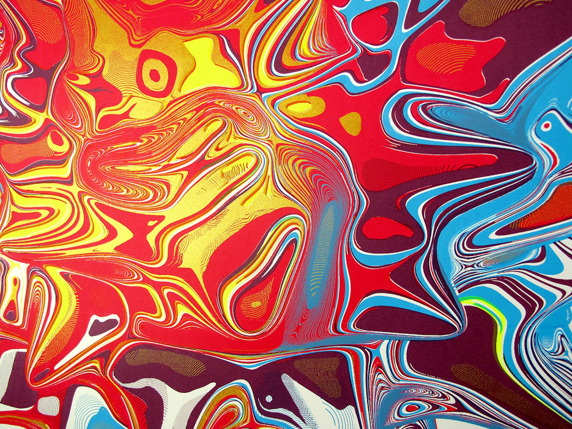 Chris Keegan, Spike, Art contemporain à prix abordable, Art brillant, Impressions abstraites 3