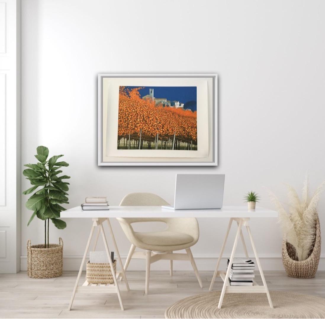 Phil Greenwood, vignes d'automne, art d'automne, art de paysage en vente 5