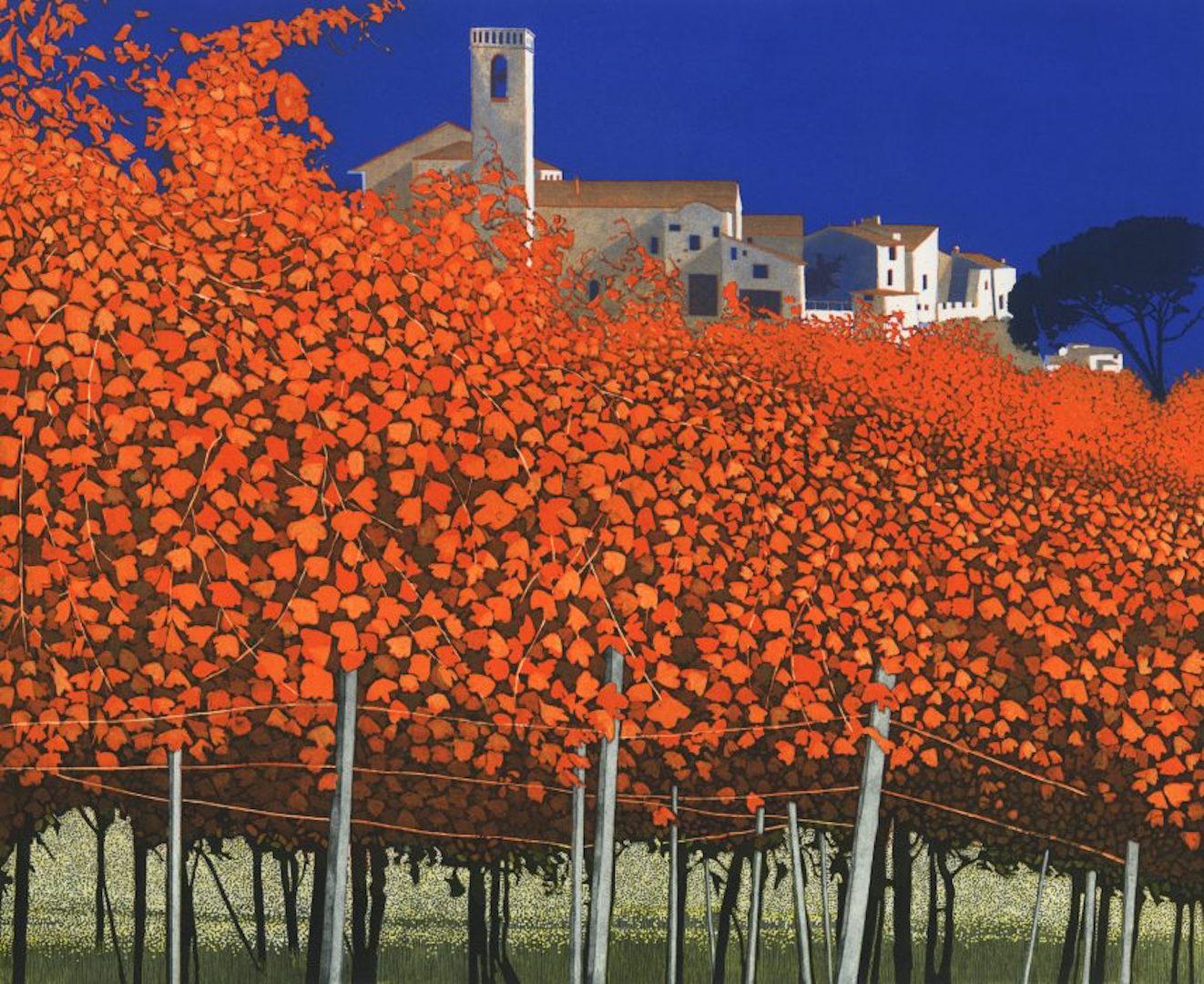 Phil Greenwood, Autumn Vines, Autumnal Art, Landscape Art
