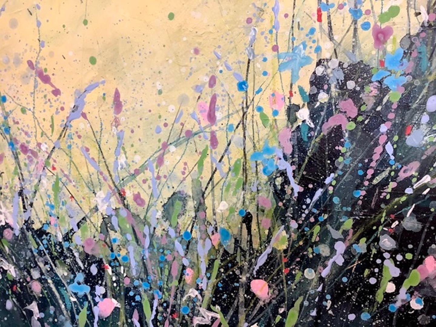 Adele Riley, Meadow Confetti, Original Landscape Painting, Affordable Art 3