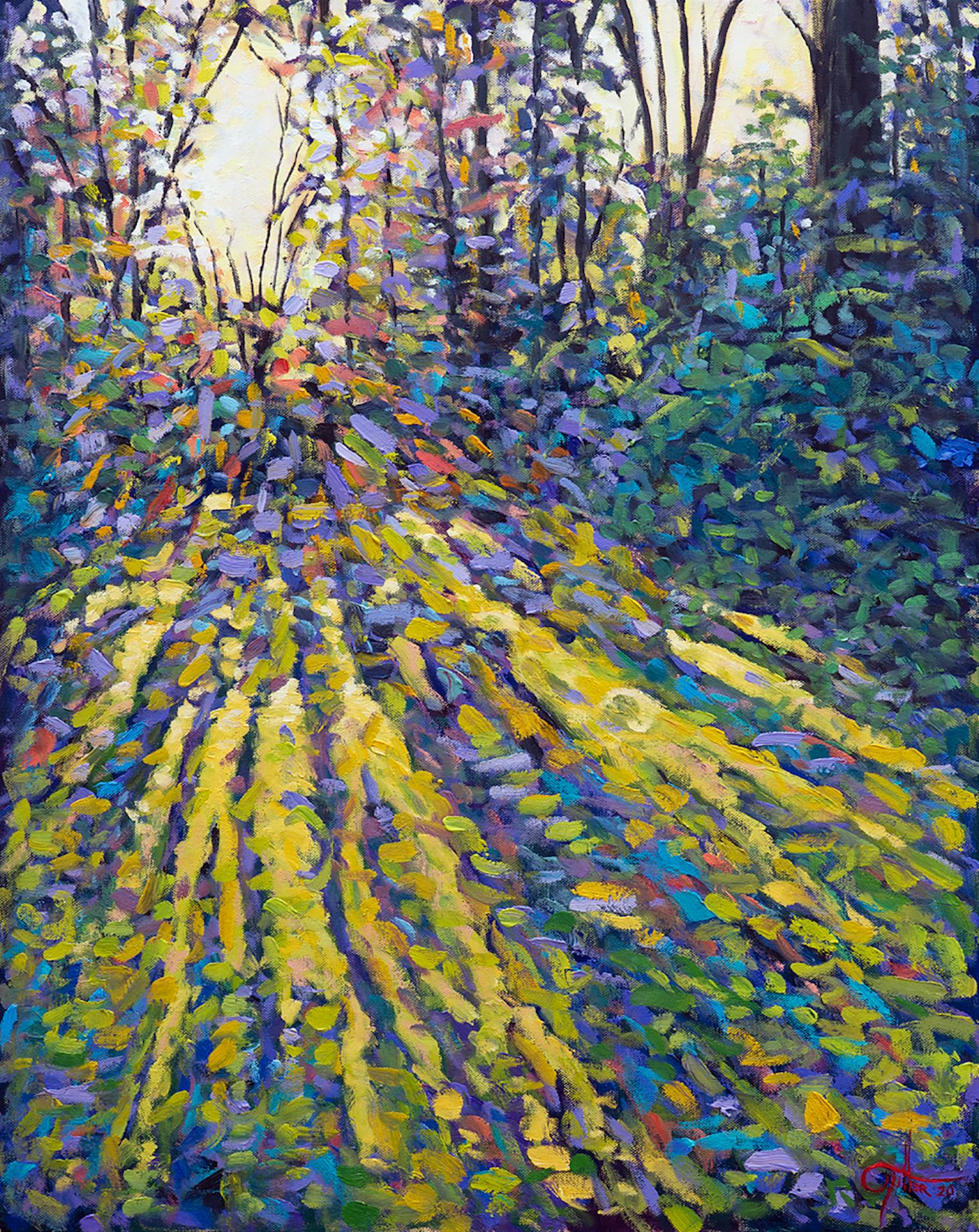 Lee Tiller, Luminosity I, Original Landscape Painting, Impressionist Artwork