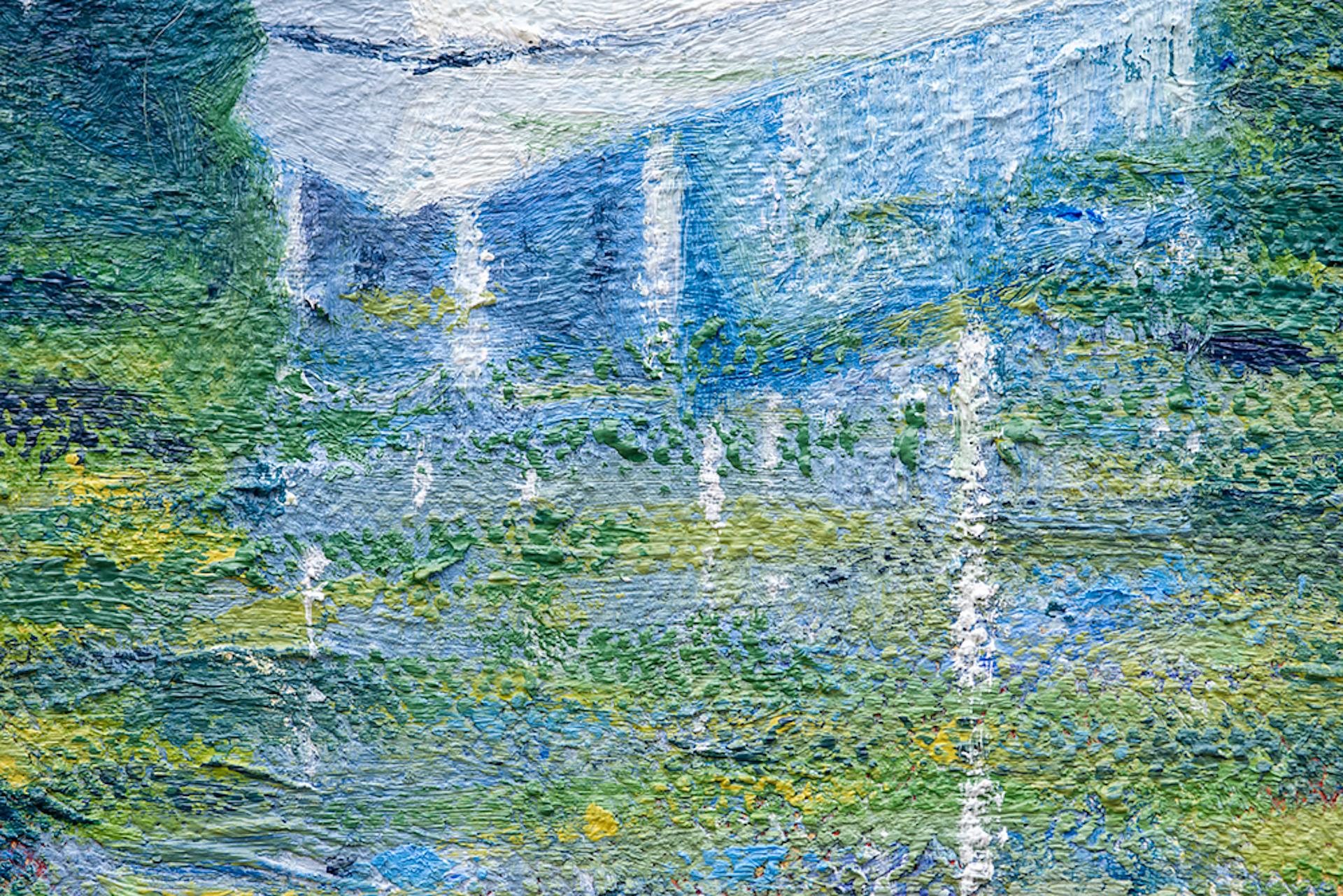 Lee Tiller, Swansong - Streatley on Thames, Original Impressionist Landscape Art For Sale 3