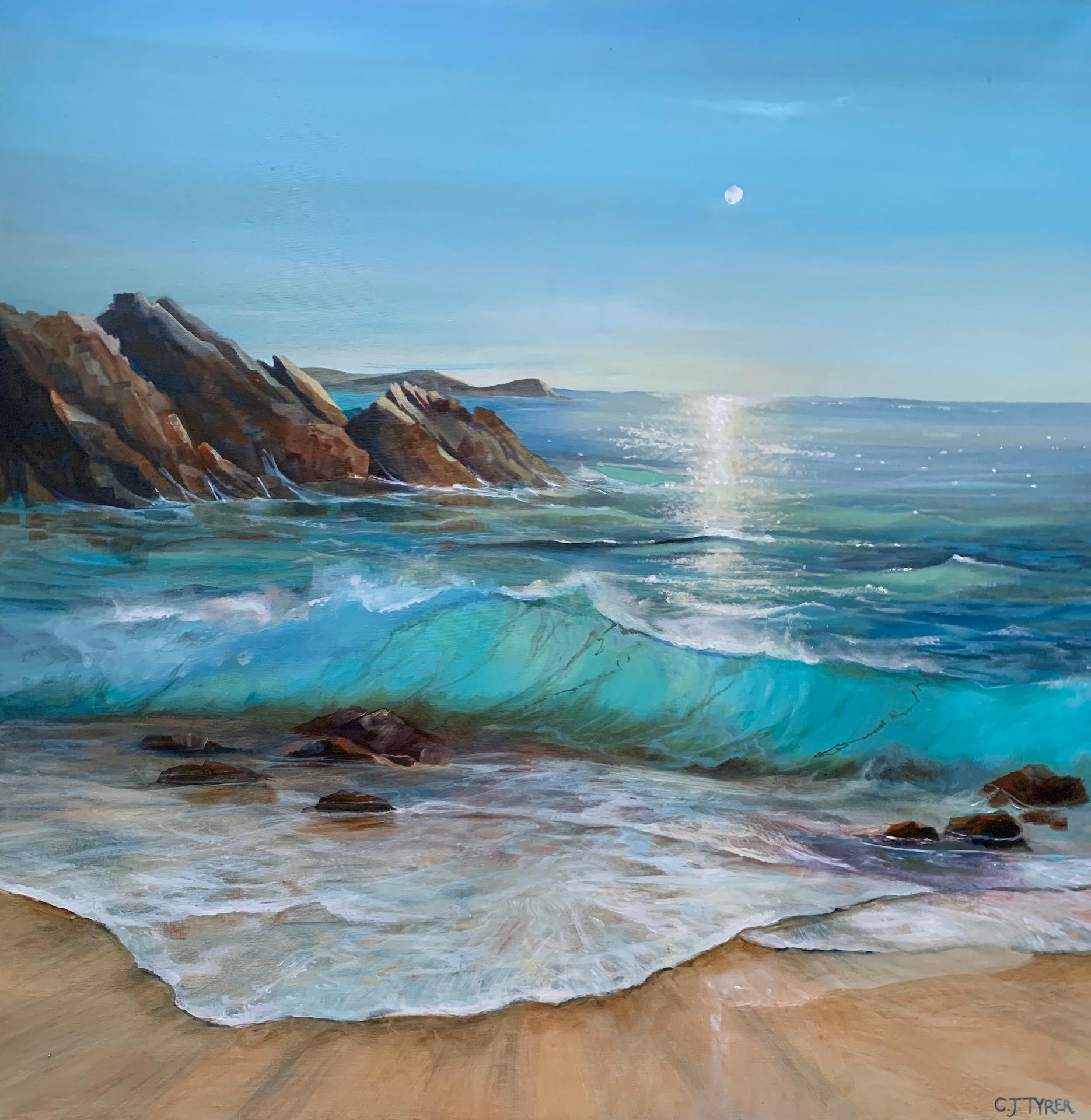 Carolyn Tryer, Memories are made by the Sea, Original Realist Seascape Painting