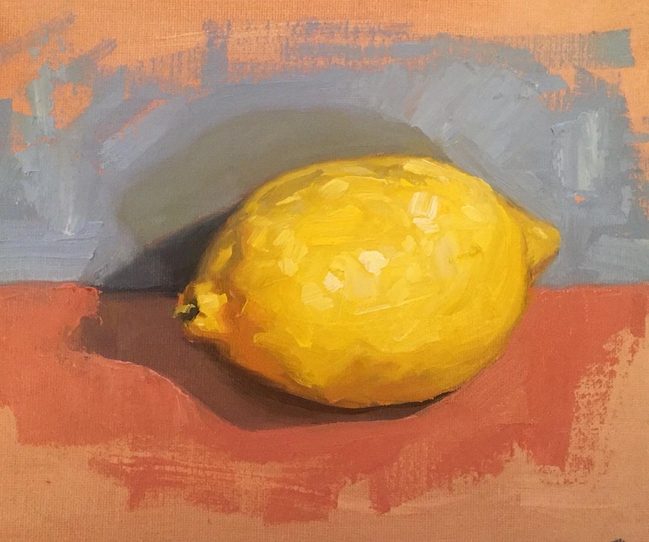 lemon still life painting