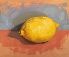 Benedict Flanagan, Lemon, Original Still Life Painting, Affordable Art