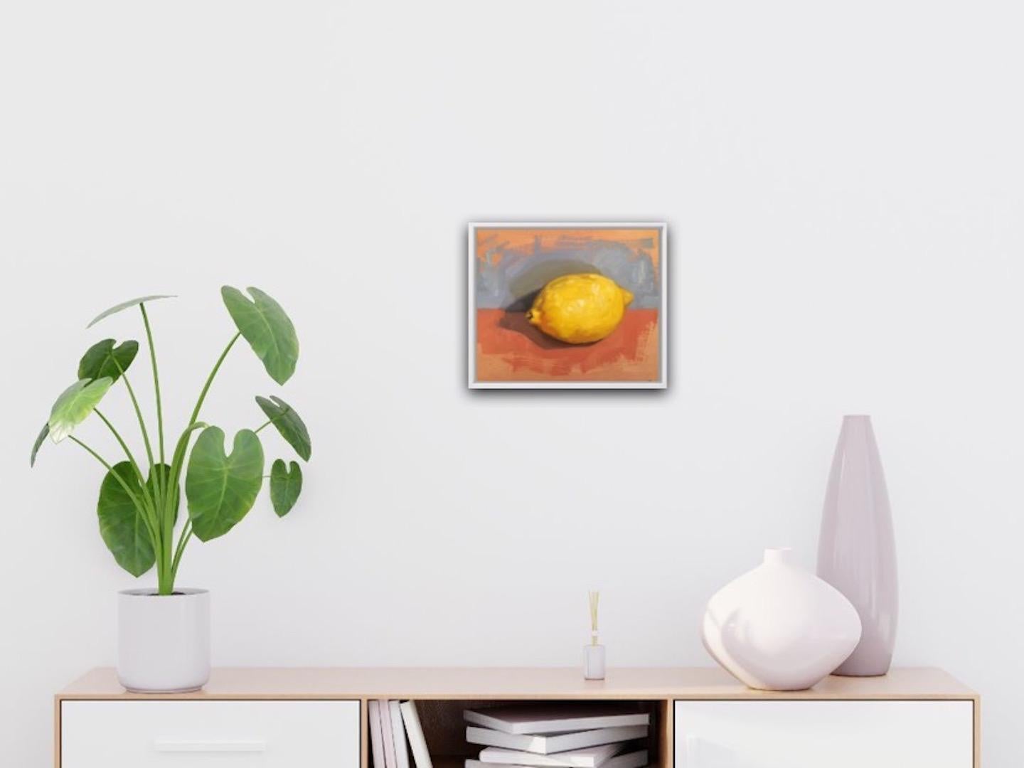 Benedict Flanagan, Lemon, Original Still Life Painting, Affordable Art 1