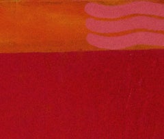 Christo Sharpe, Doppio rosso, Pittura ad olio originale, Arte astratta