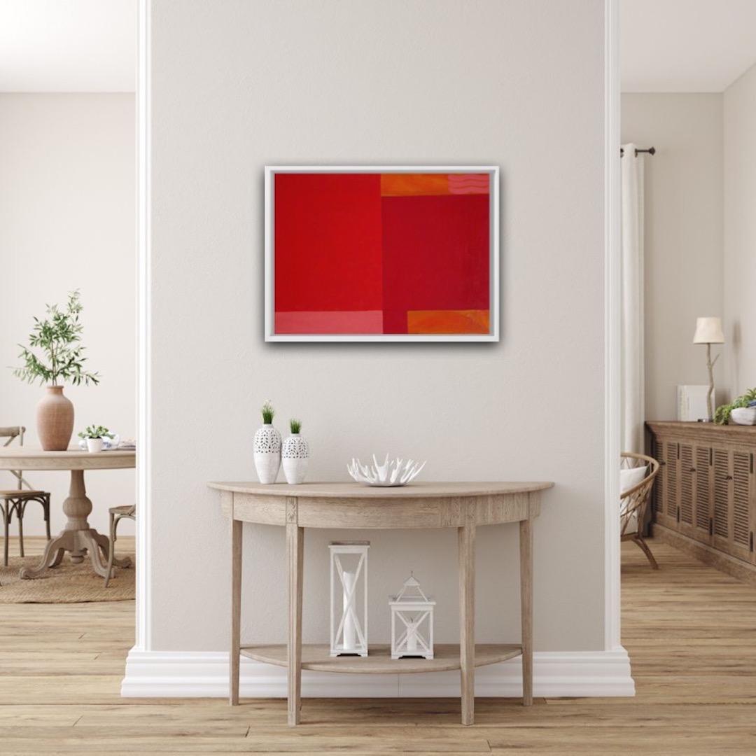 Christo Sharpe, Double Reds, Original Oil Painting, Abstract Art For Sale 3