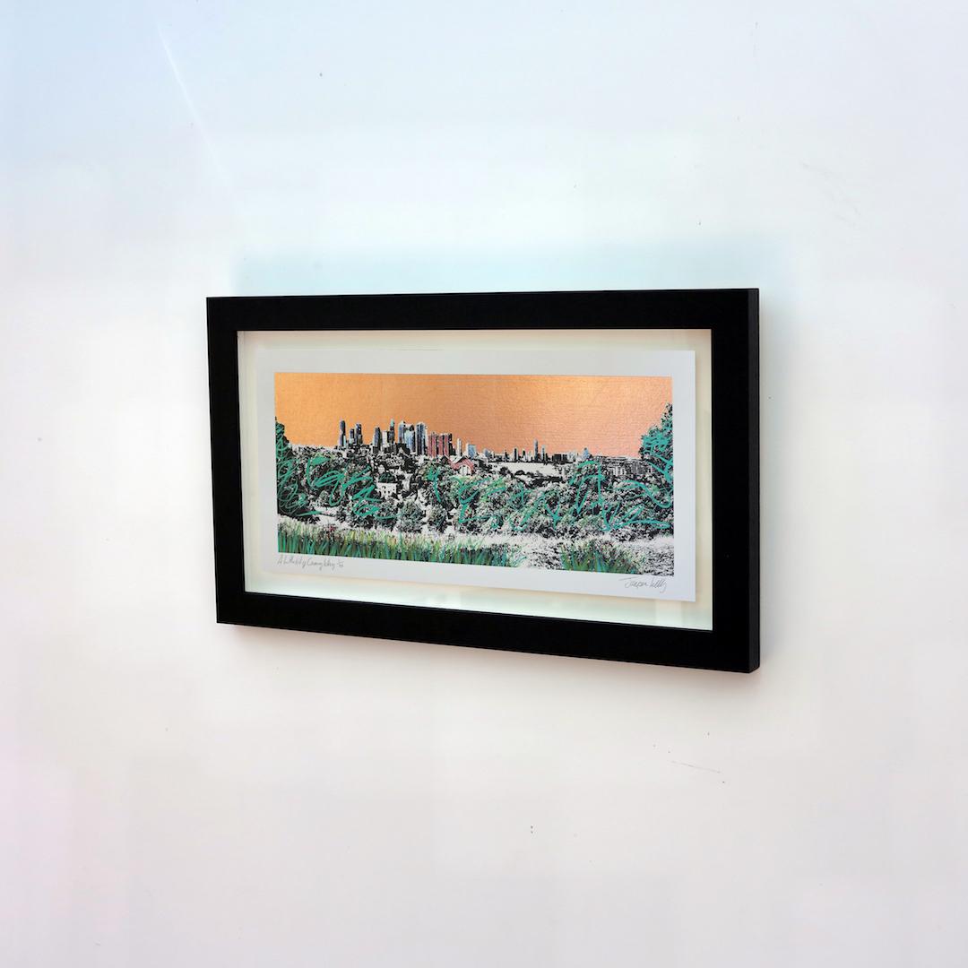 Jayson Lilley Landscape Print – Jason Lilley, A little bit of Canary Wharf, London Art, Druck in limitierter Auflage