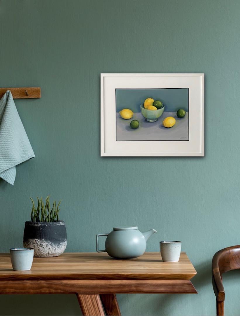 Jonquil Williamson, Lemons and Limes with Bowl, Affordable Art, Still Life Art 3