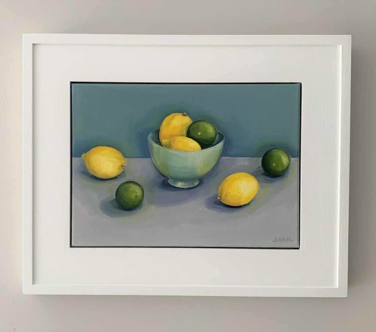 Jonquil Williamson, Lemons and Limes with Bowl, Affordable Art, Still Life Art 2