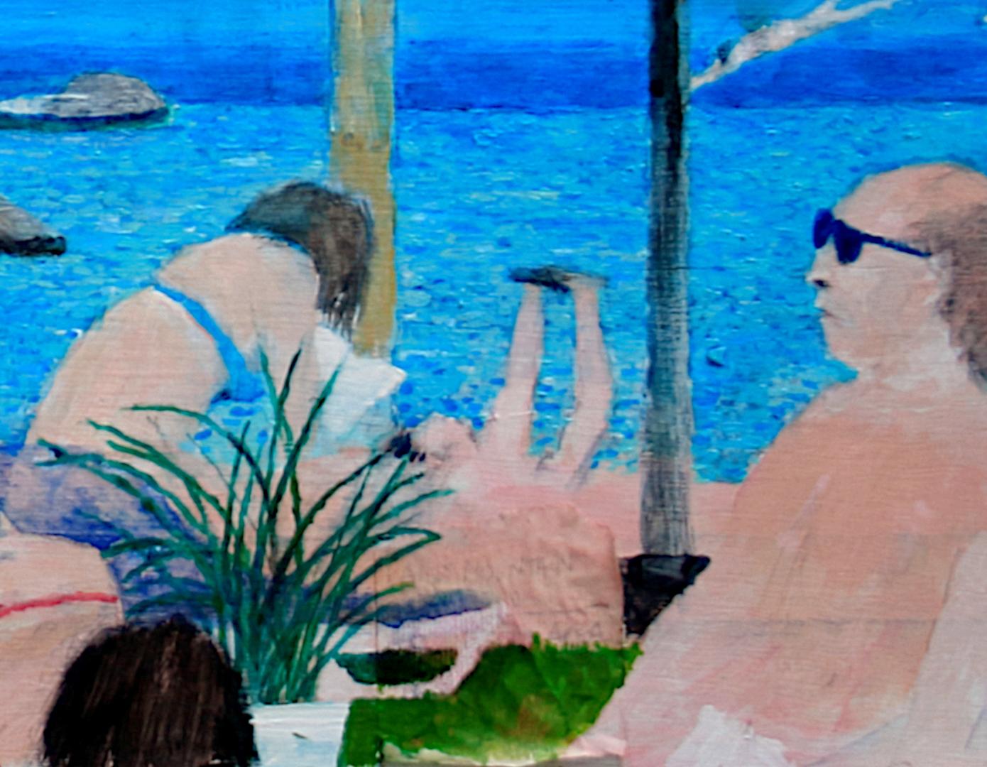 Unendlichkeit, Original-Kunst, Meereslandschaft-Kunst, Kunst Online (Blau), Figurative Painting, von Andy Mercer