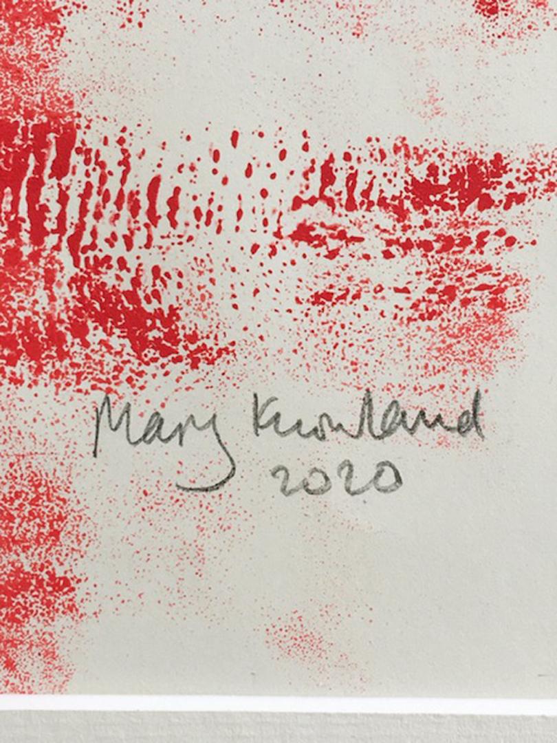 Mary Knowland, Mohn 16, Monoprint,  Einzigartiger Druck, erschwingliche Kunst im Angebot 5