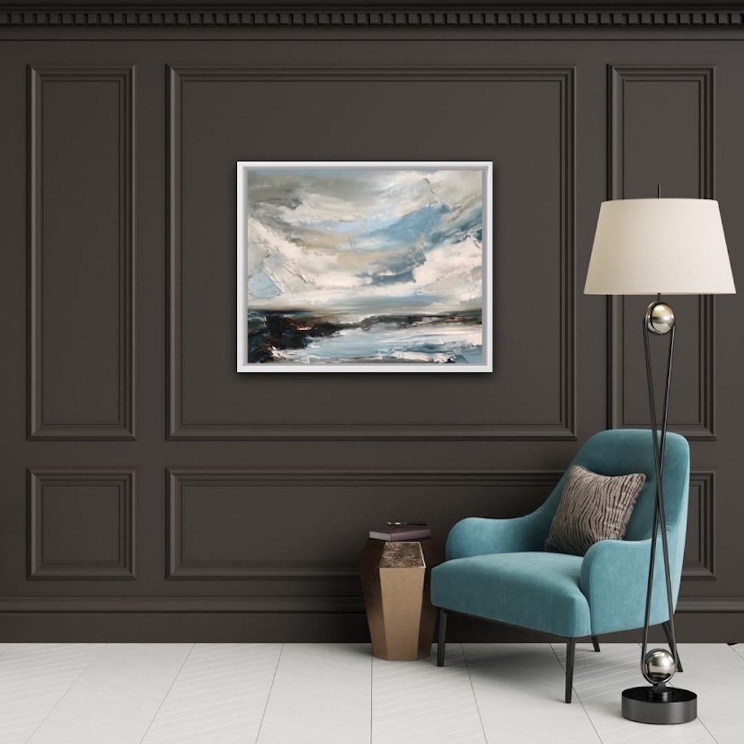Helen Howells, Distant Echoes, peinture à l'huile originale, art contemporain des paysages marins en vente 1