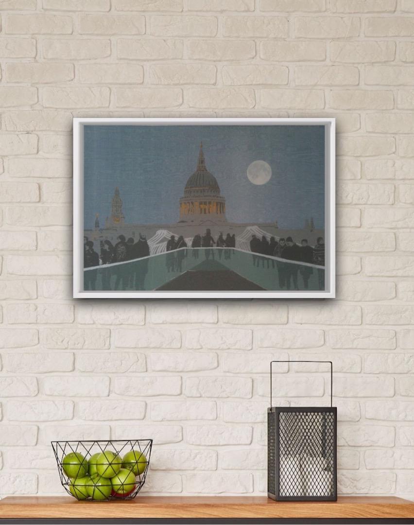 Anna Harley, St. Pauls, Seidendruck in limitierter Auflage, London Art, Kunst Online im Angebot 6