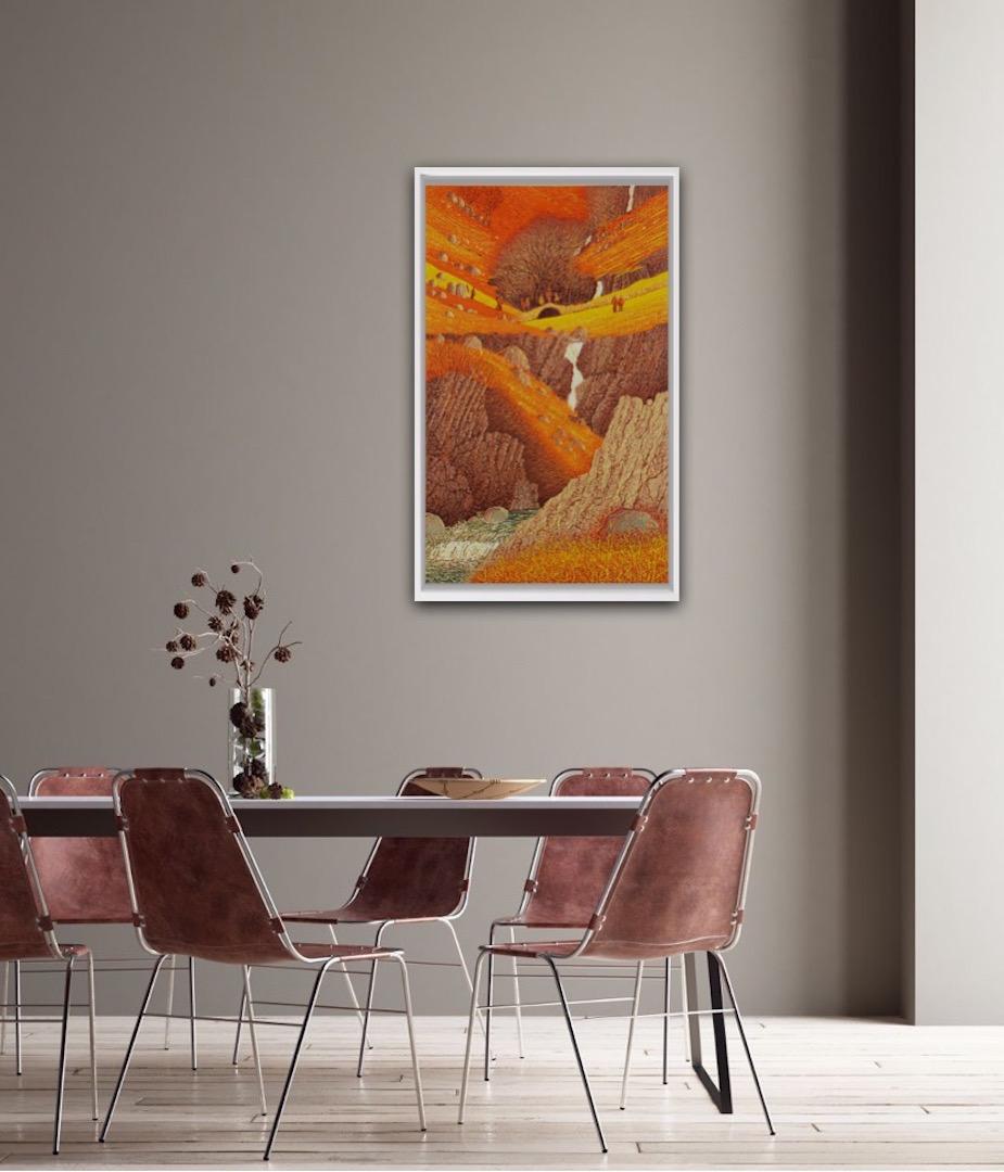 Mark A Pearce, Cross Lingcove Beck, Arte del paesaggio, Arte della campagna - Print Contemporaneo di Mark Pearce