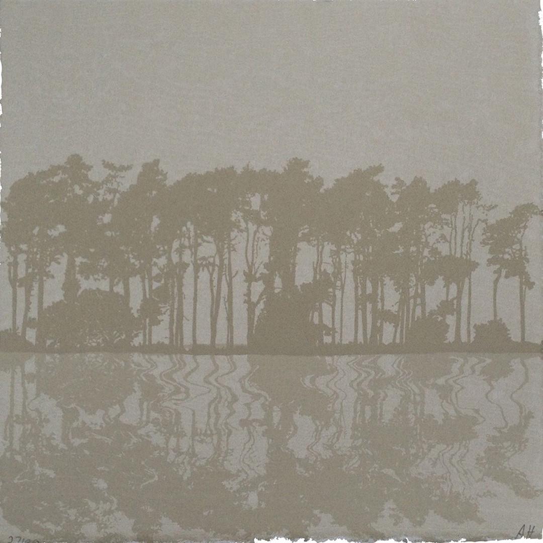 Anna Harley, Pines Mini, Seidendruck in limitierter Auflage, preisgekrönte Kunst