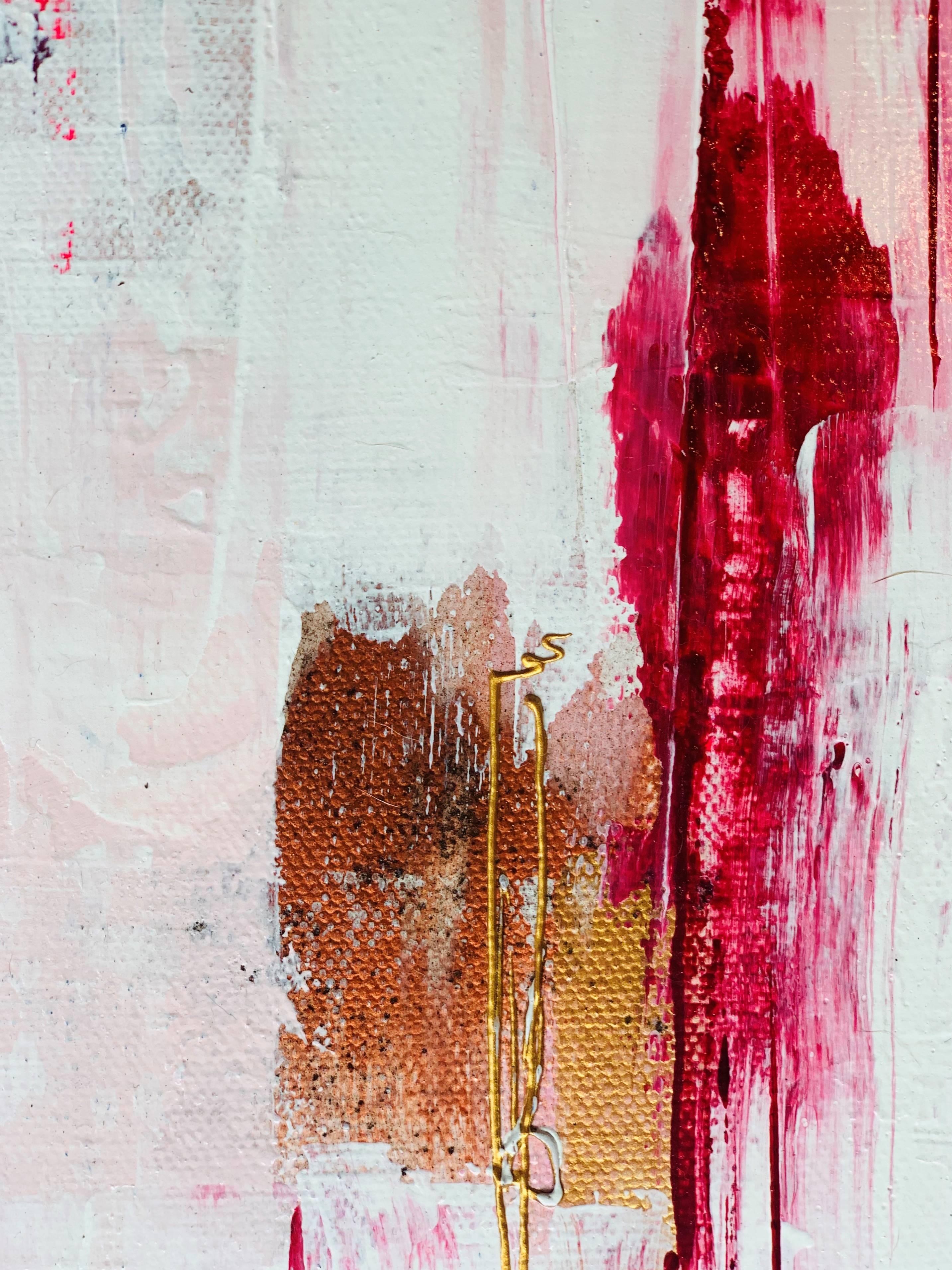 Paula Cherry, Pink Wishes, Original Painting, Abstract Art, Affordable Art 2
