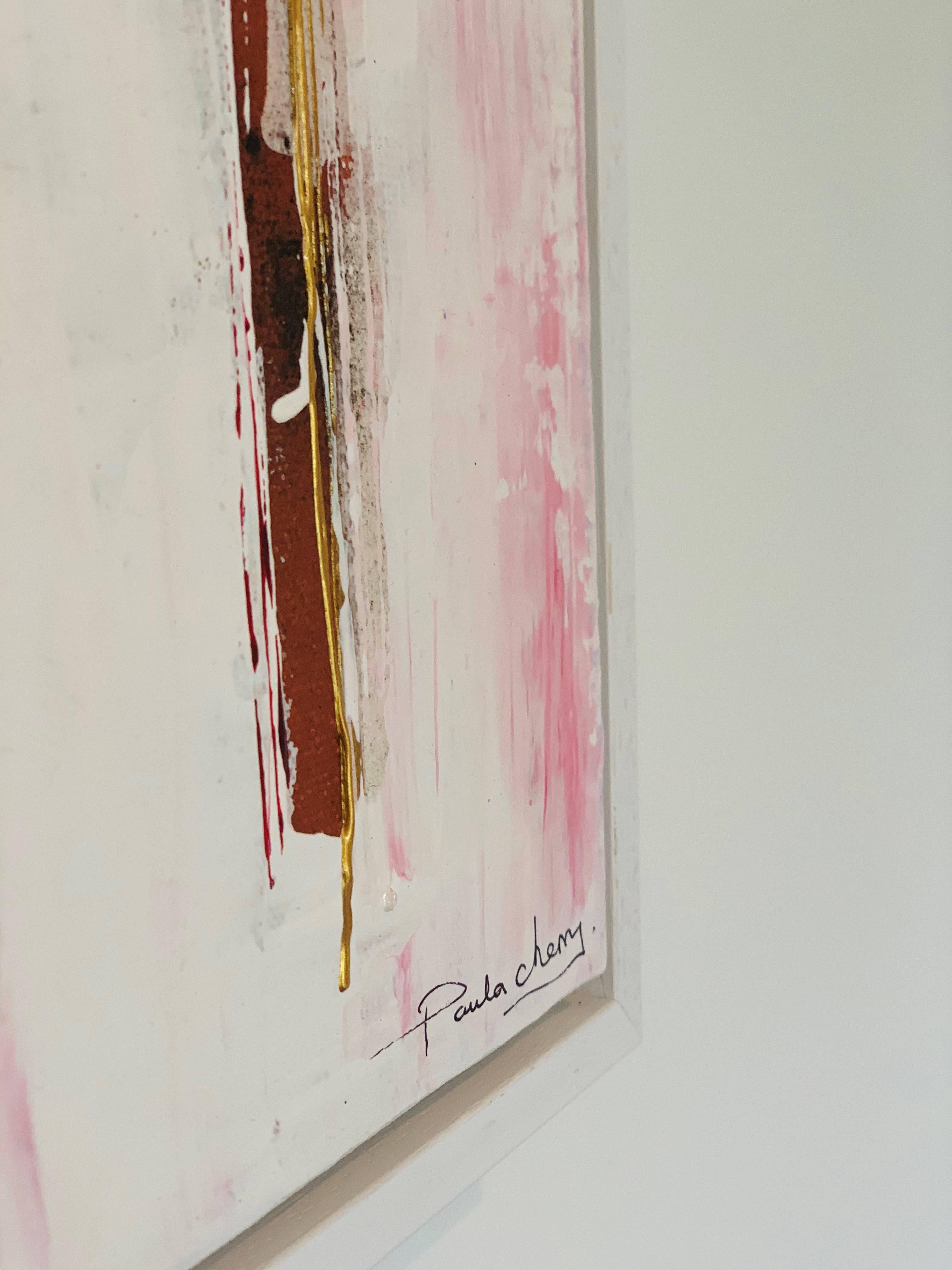 Paula Cherry, Pink Wishes, Original Painting, Abstract Art, Affordable Art 4